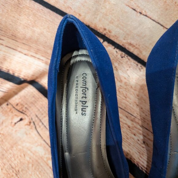 Predictions Comfort Plus Blue Pointed Toe Heels - Picture 4 of 7